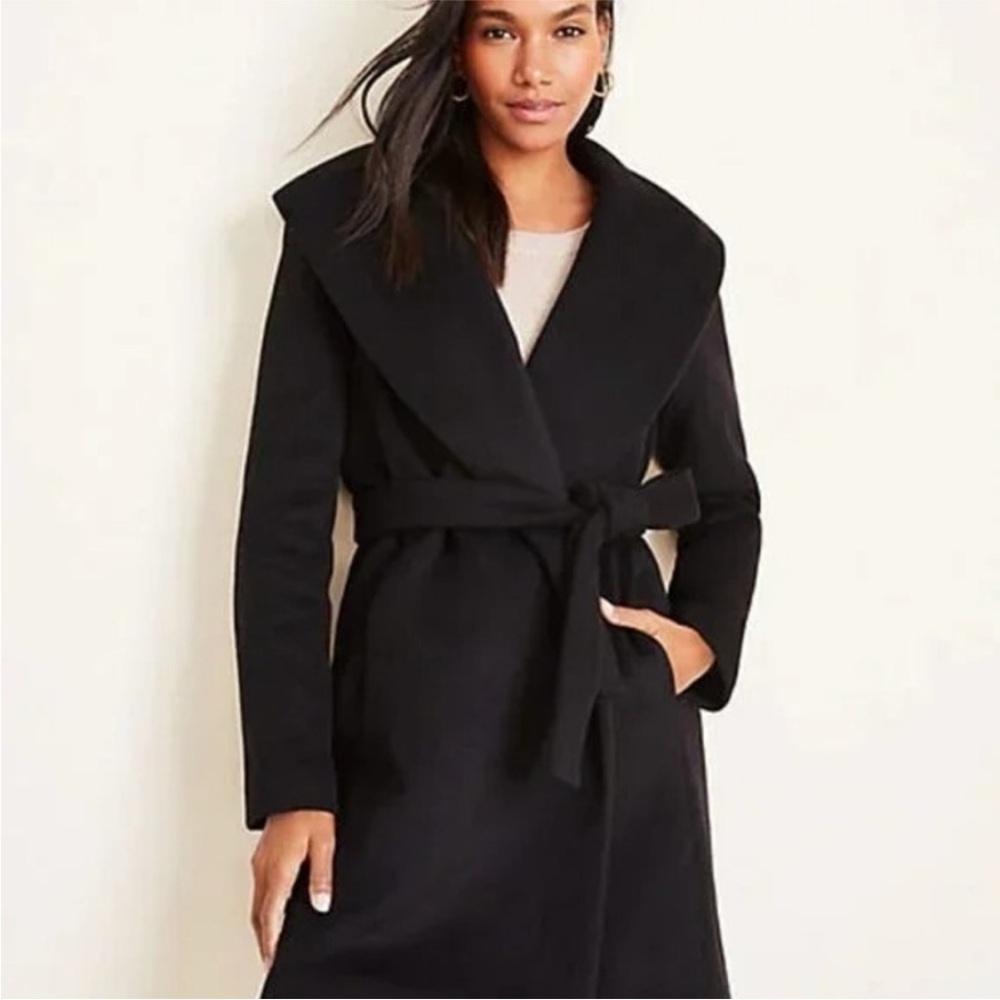 Ann Taylor Wool Wrap Coat